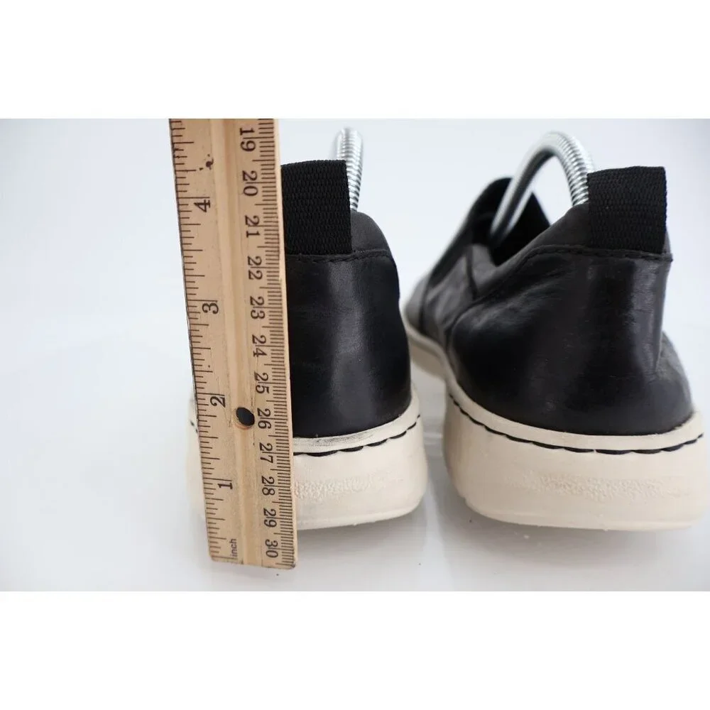 Born Mitchell Loafer Slip On Black Leather Flat Shoes Comfy Men Size 9